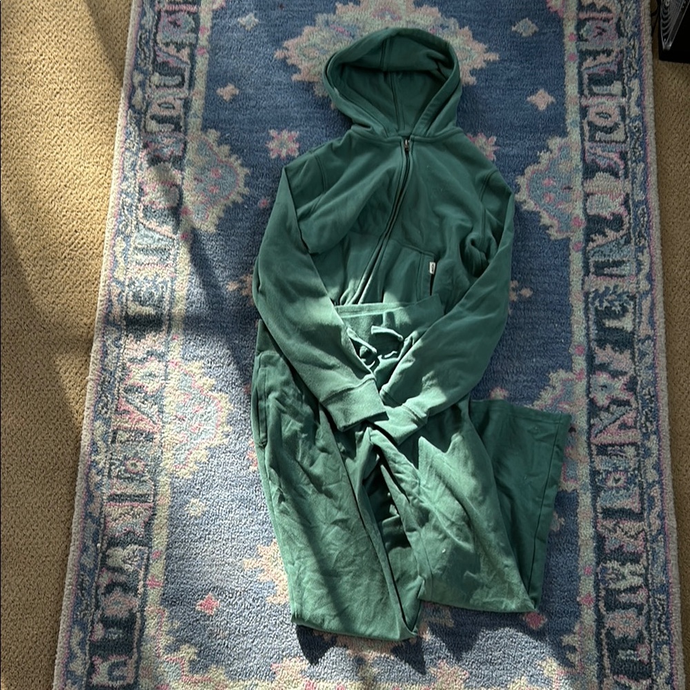 Green Hooded Zip-Up A&F Kids 11-12 Set